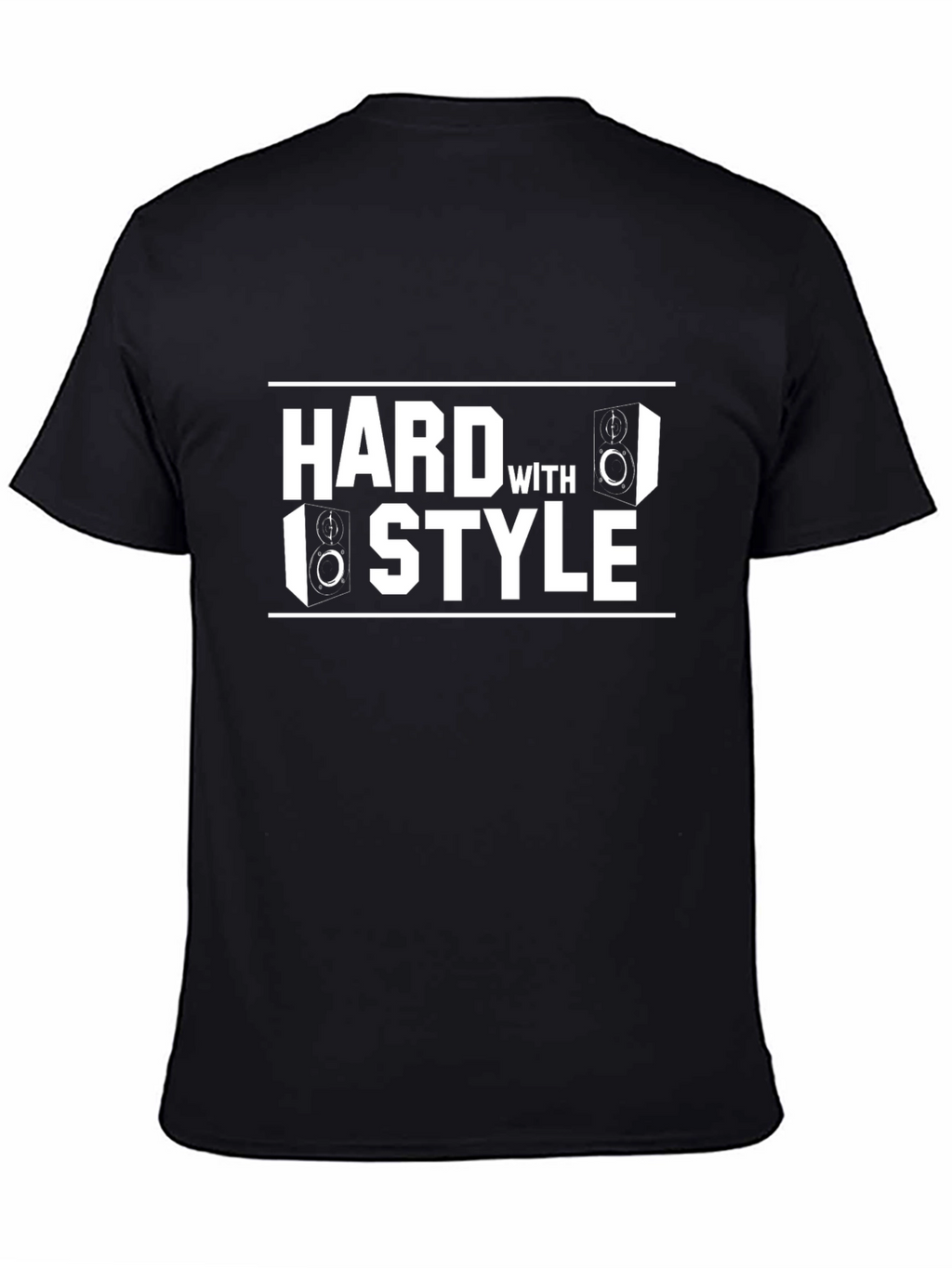 Hard with Style Graphic Tee - Black T-Shirt
