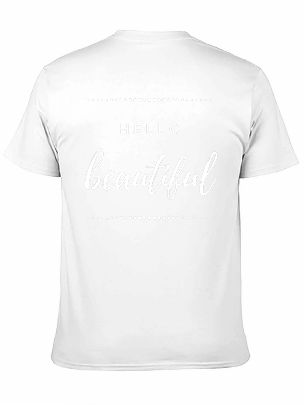 Hello Beautiful Graphic Tee - Soft Black Cotton