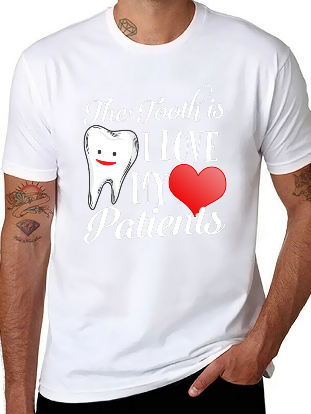 Dentist Love Patients Graphic T-Shirt