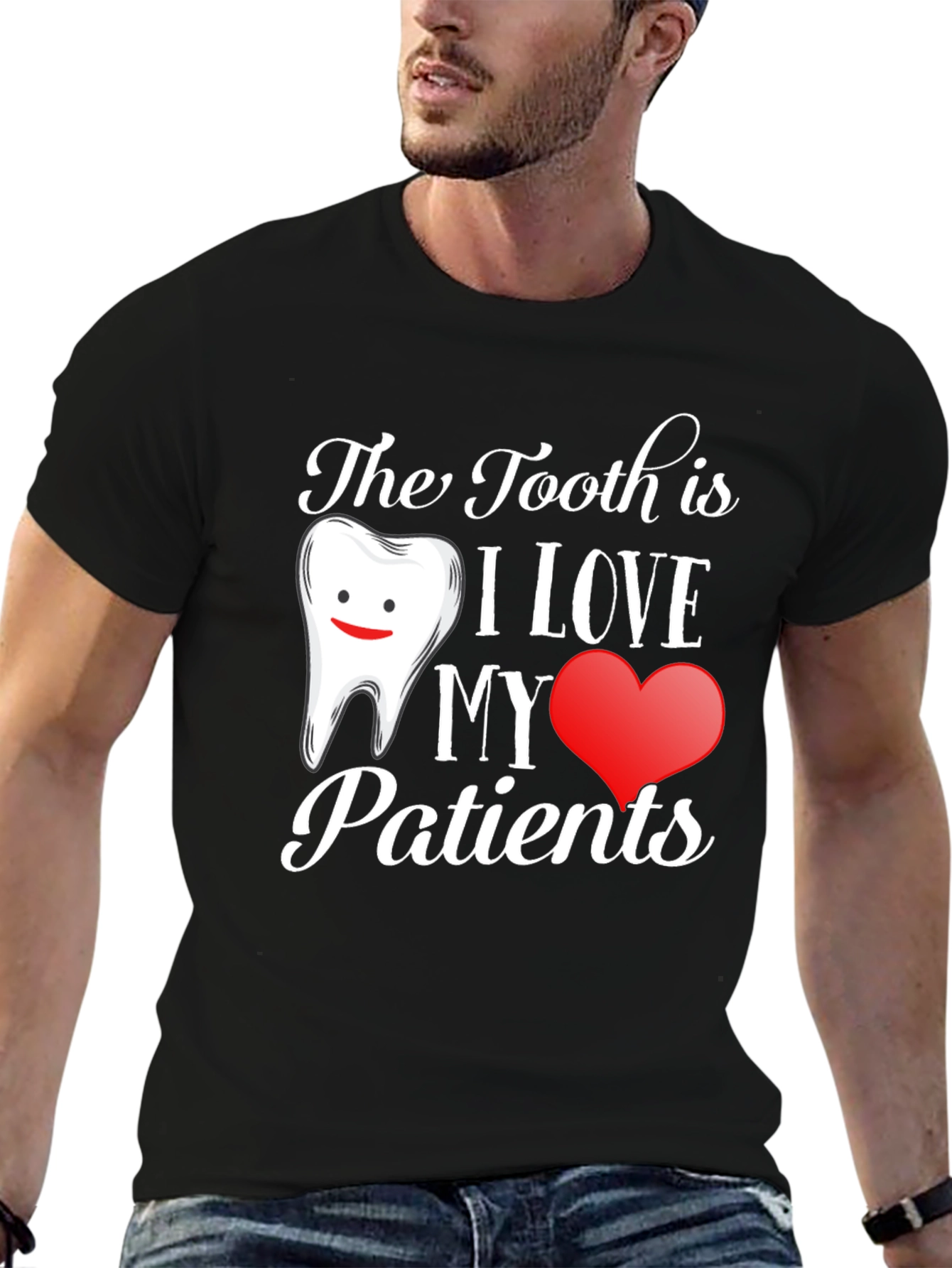 Dentist Love Patients Graphic T-Shirt