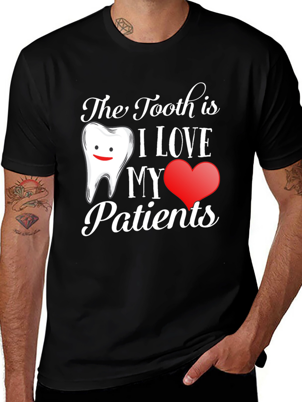 Dentist Love Patients Graphic T-Shirt
