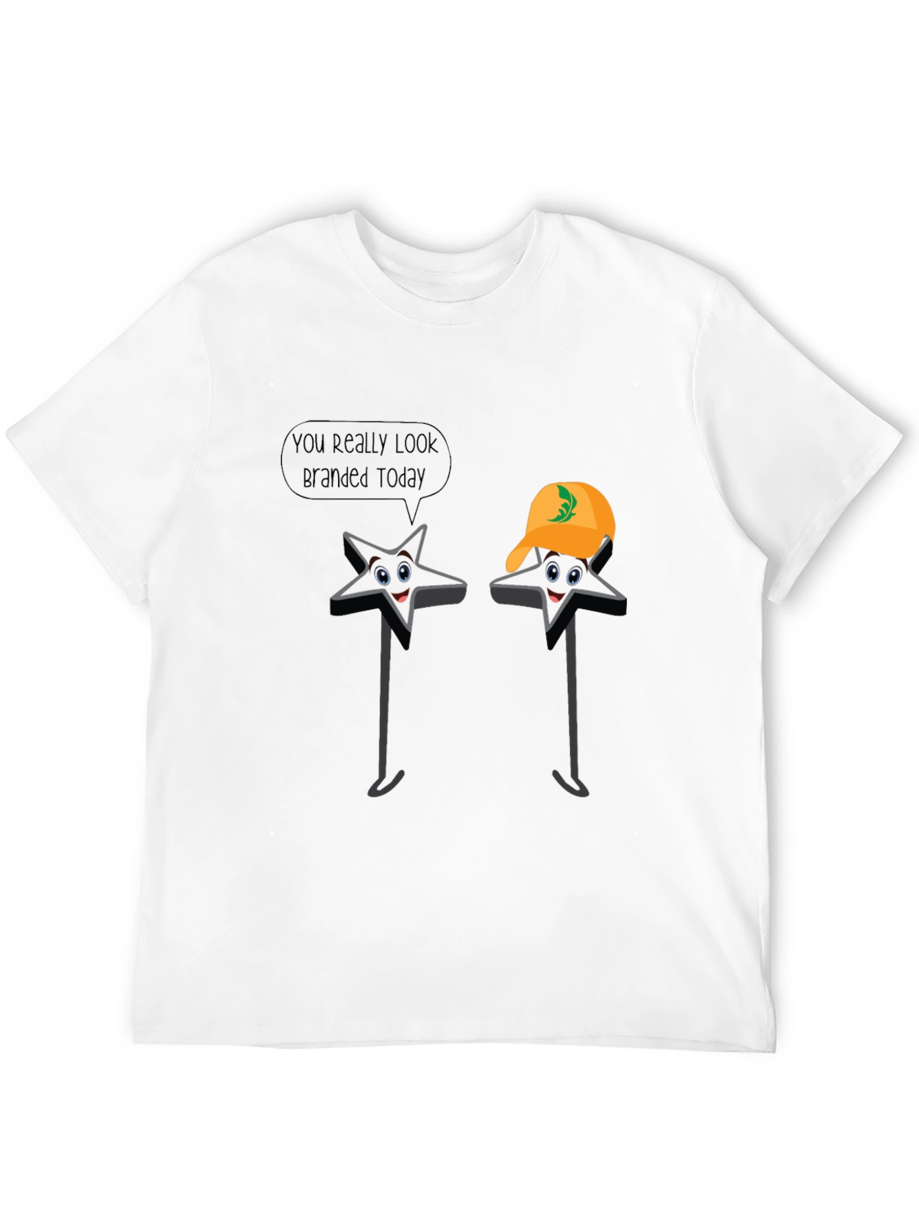 Funny Star Pun T-Shirt - You Look Branded Today!