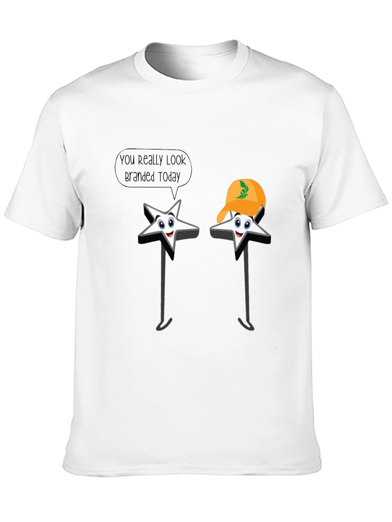 Funny Star Pun T-Shirt - You Look Branded Today!