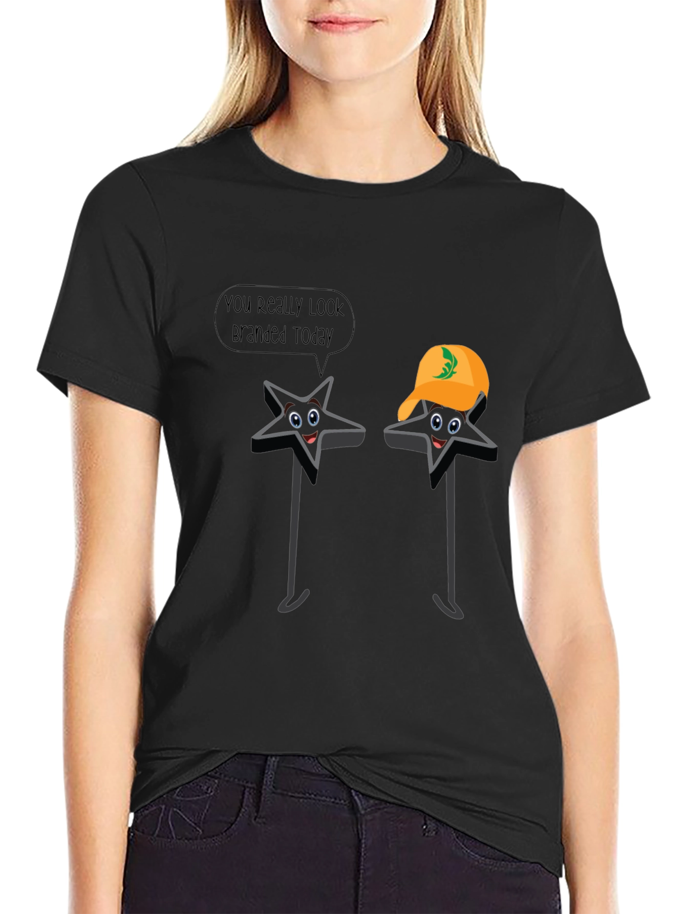 Funny Star Pun T-Shirt - You Look Branded Today!