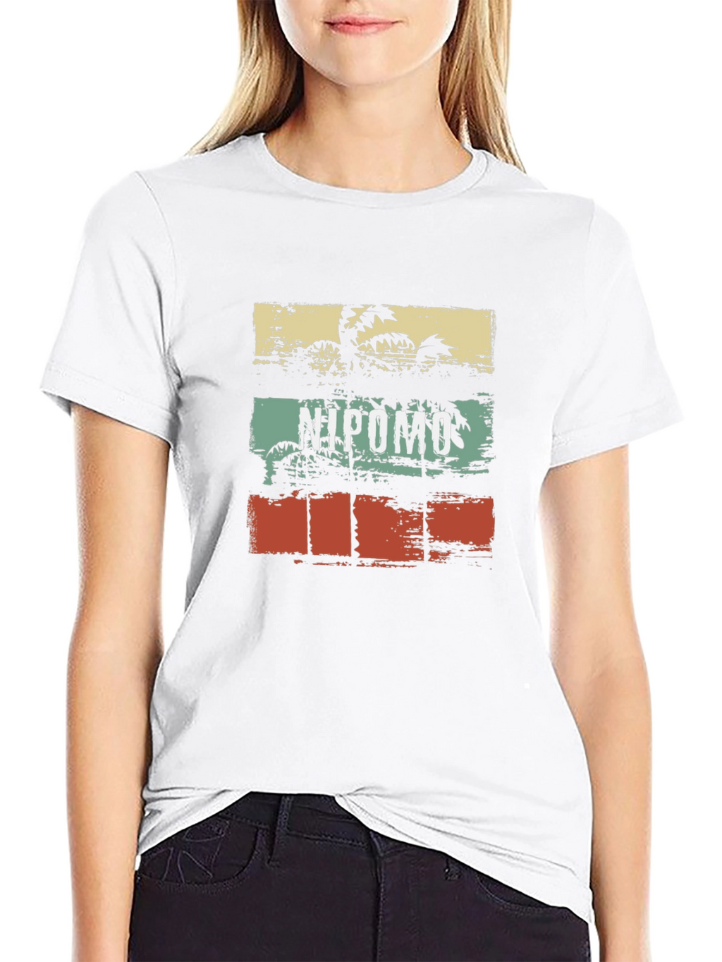 Nipomo Palm T-Shirt - Retro Beach Vibes