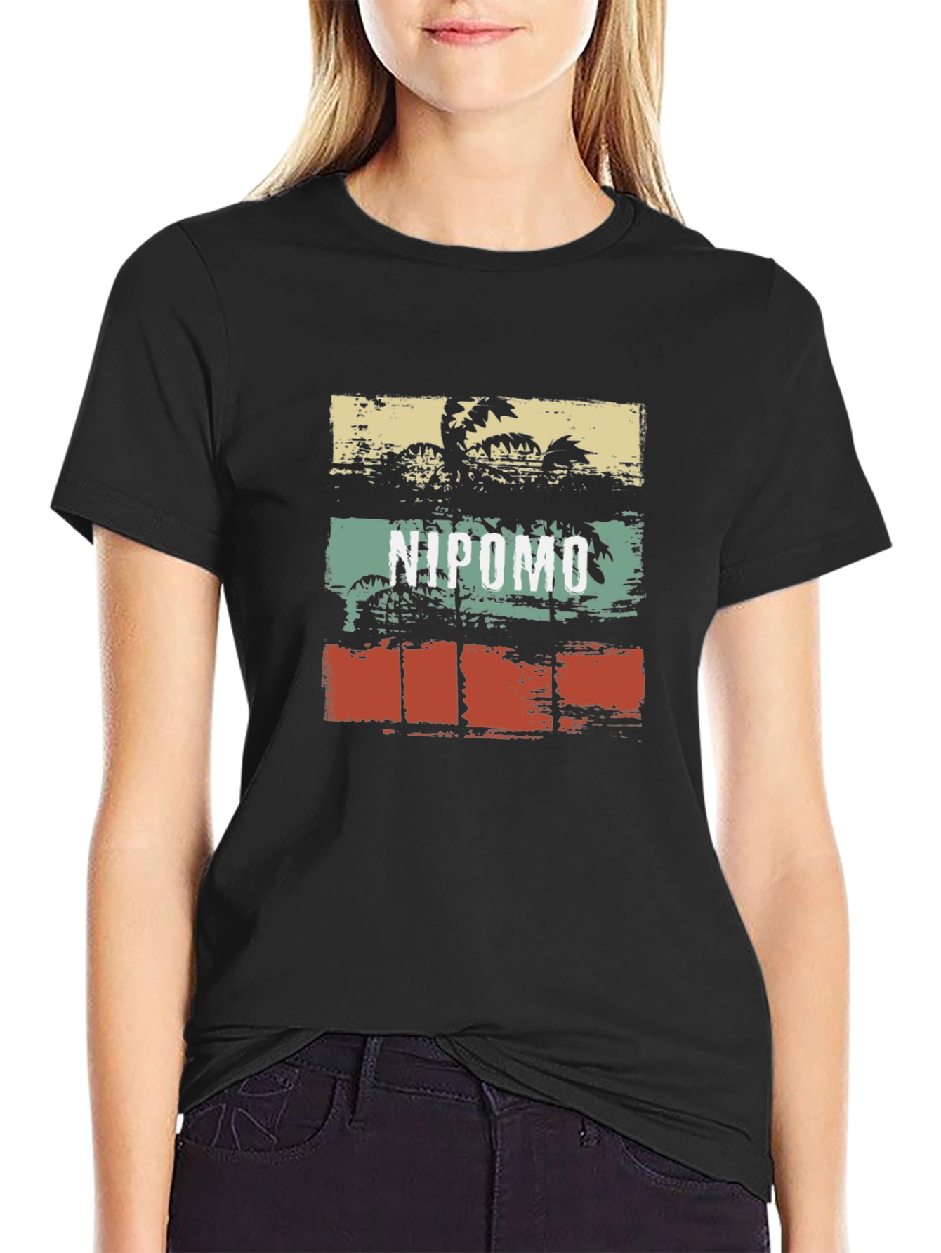 Nipomo Palm T-Shirt - Retro Beach Vibes