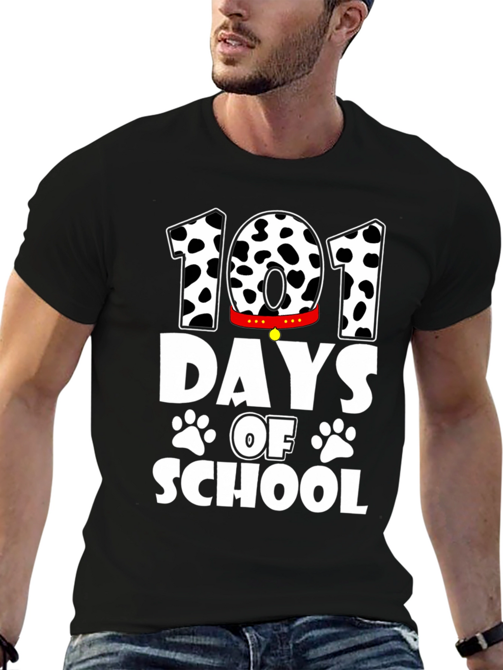 101 Days of School T-Shirt - Dalmatian Dog Design