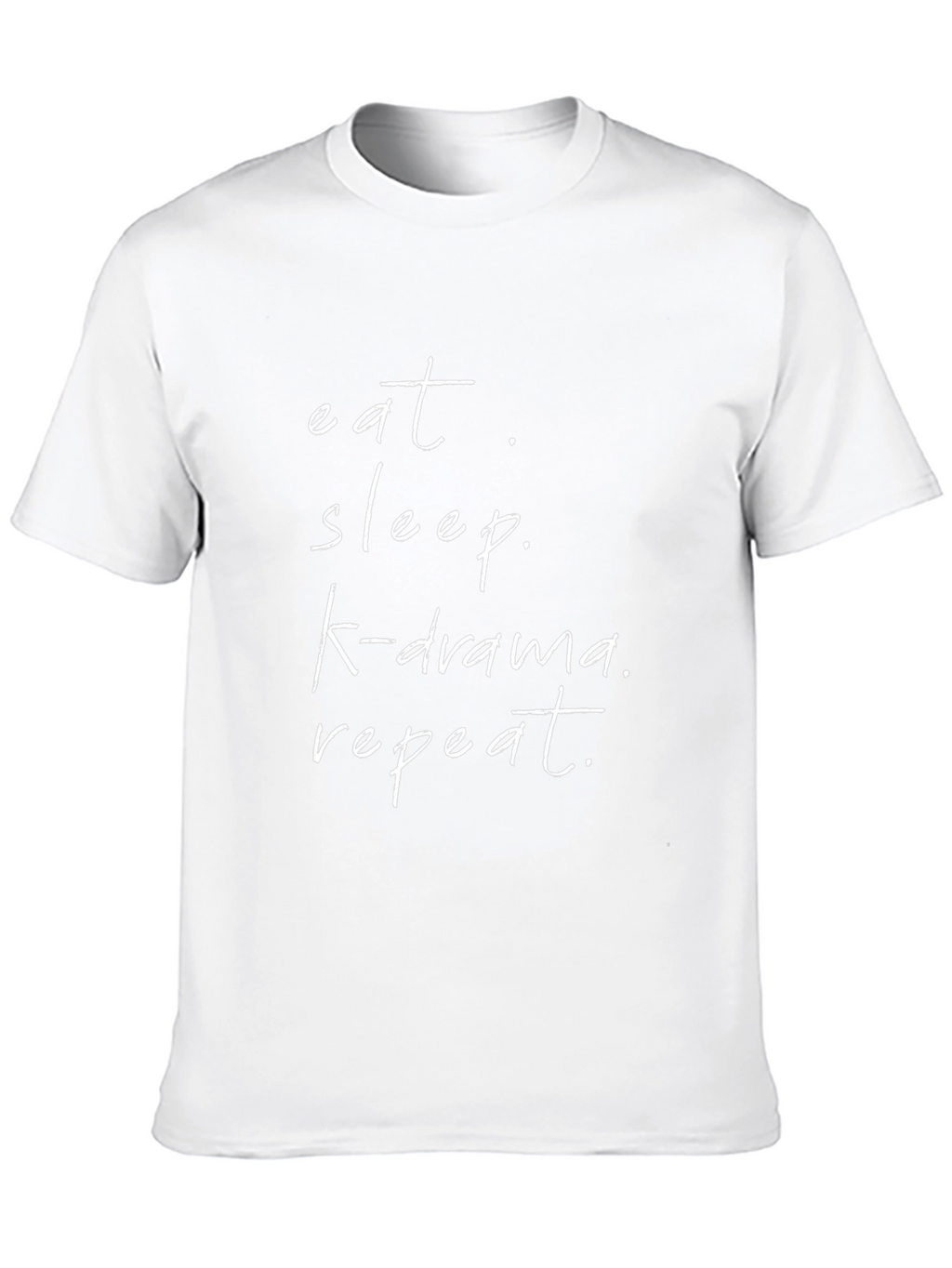 Eat Sleep K-Drama Repeat Black Graphic Tee