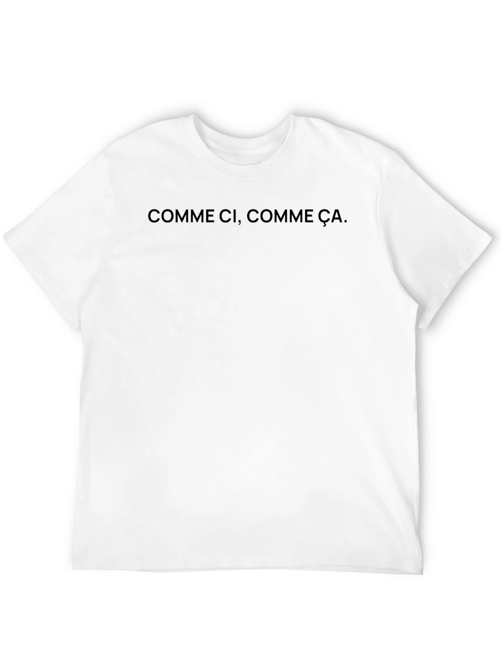 Comme Ci Comme Ca Black Crewneck Tee
