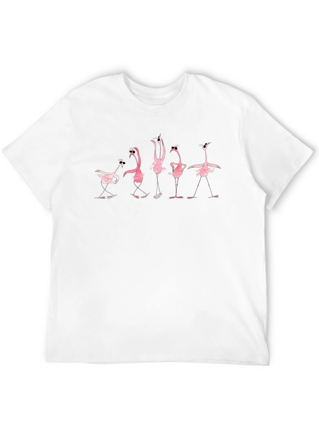 Funky Flamingo Black T-Shirt