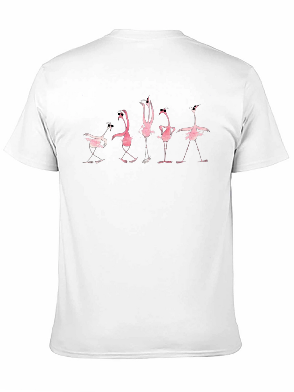 Funky Flamingo Black T-Shirt