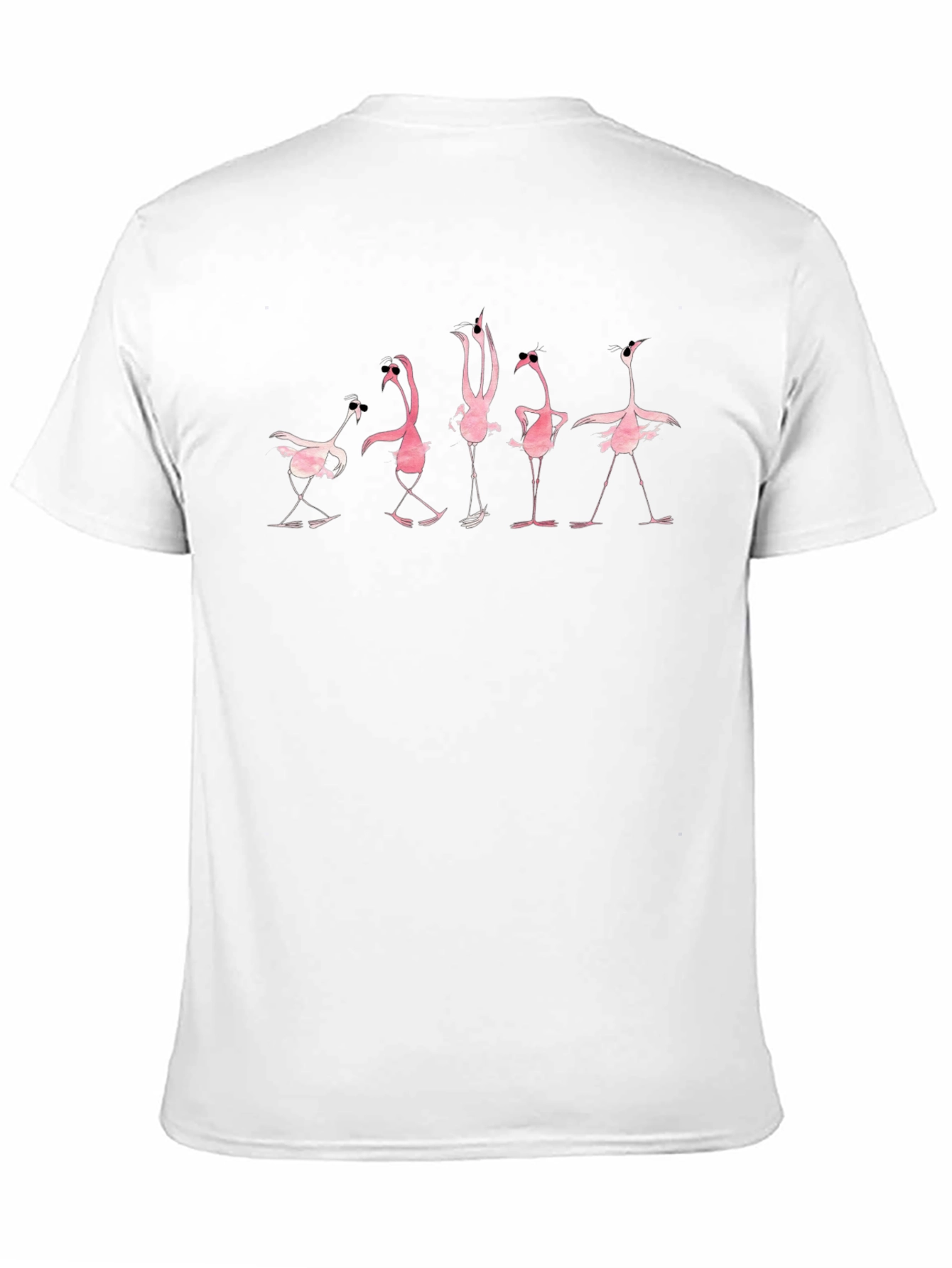 Funky Flamingo Black T-Shirt