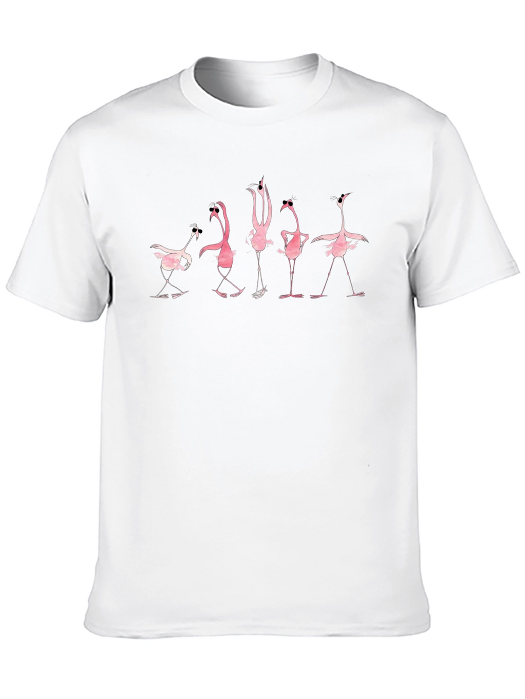 Funky Flamingo Black T-Shirt