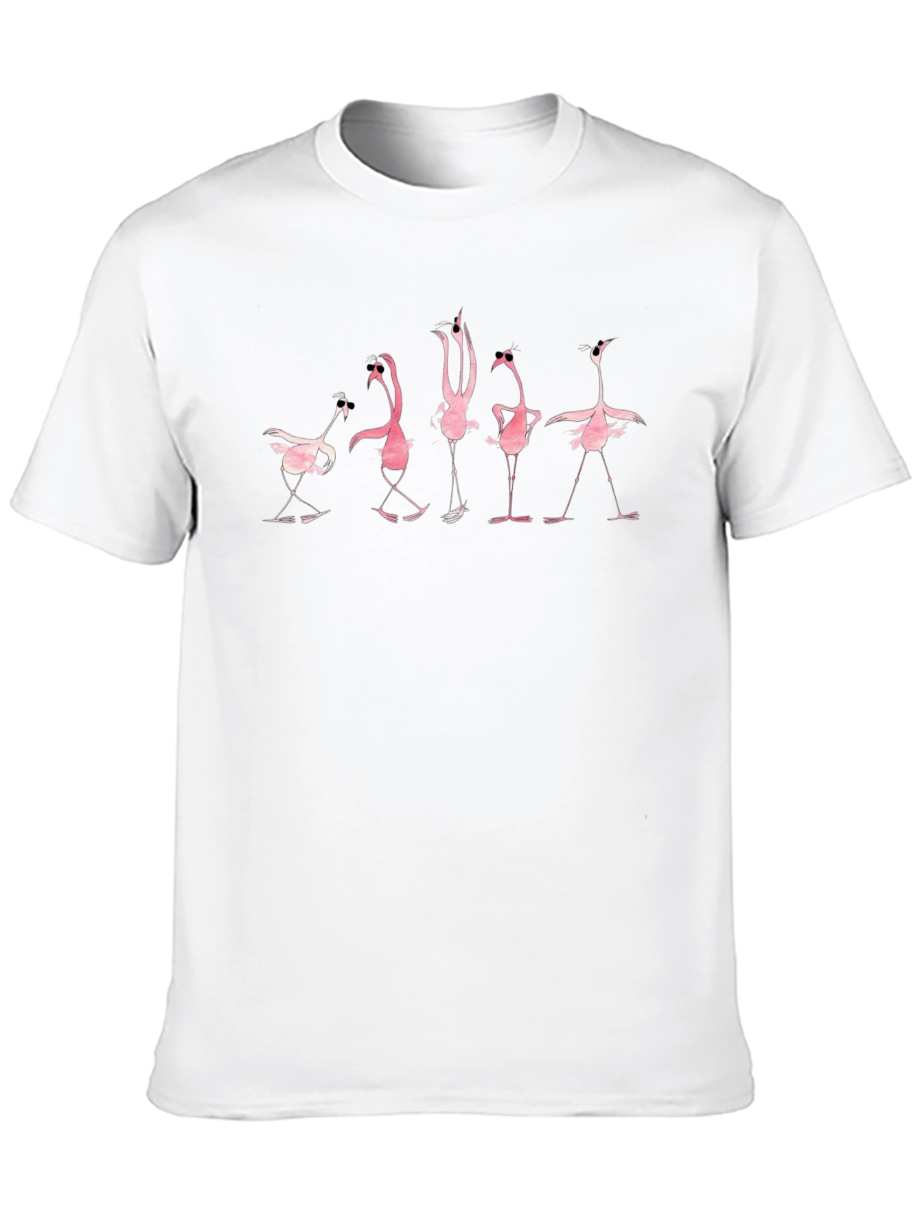 Funky Flamingo Black T-Shirt