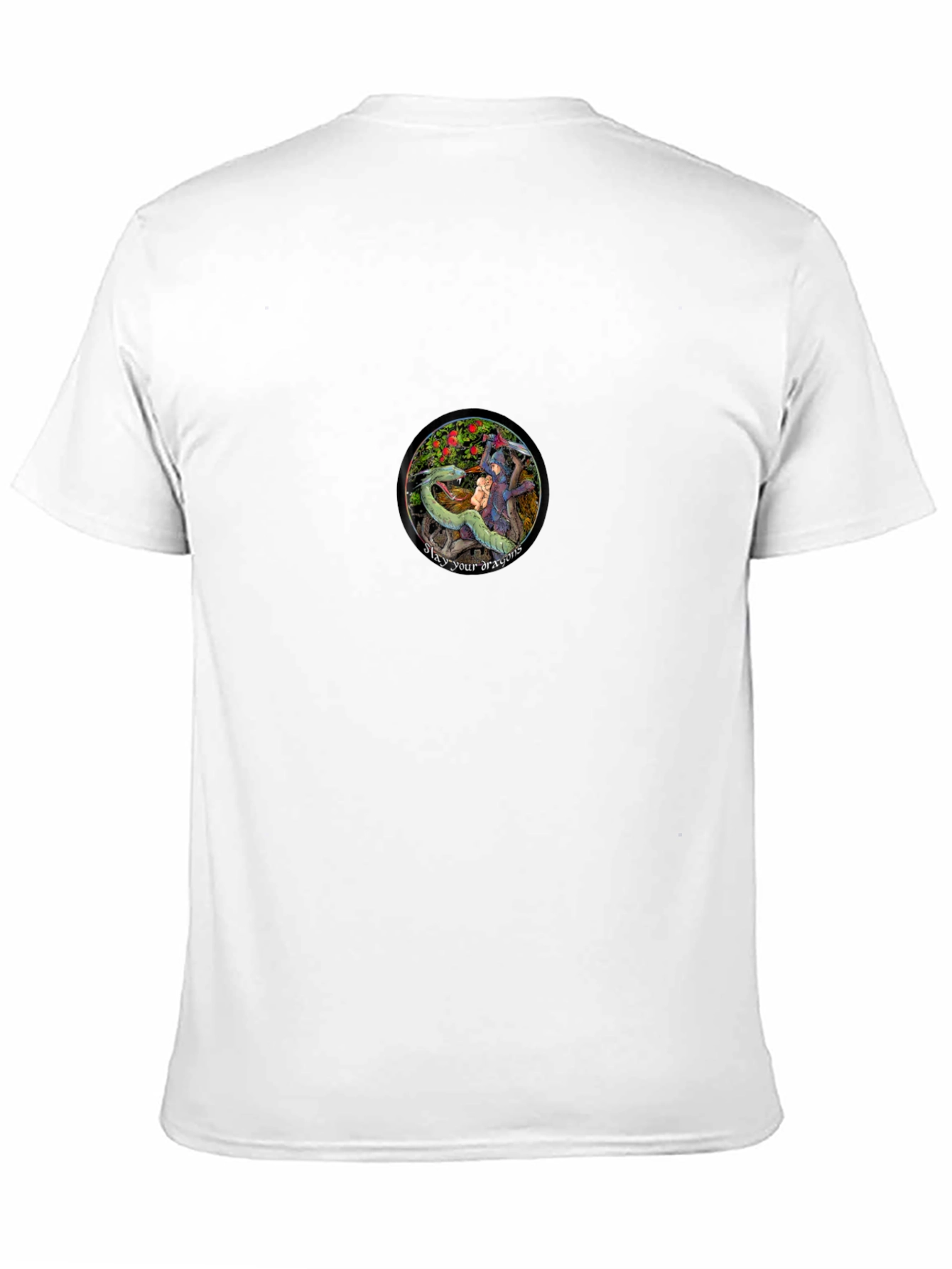 Dragon Slayer Graphic Tee - Black Cotton Comfort