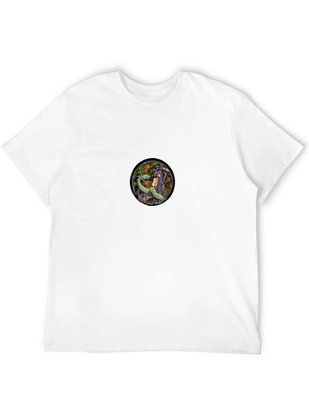 Dragon Slayer Graphic Tee - Black Cotton Comfort