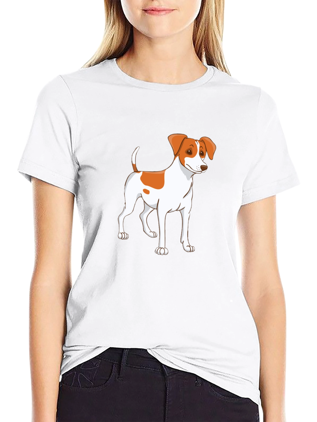Cute Dog Graphic Tee - Unisex Black T-Shirt