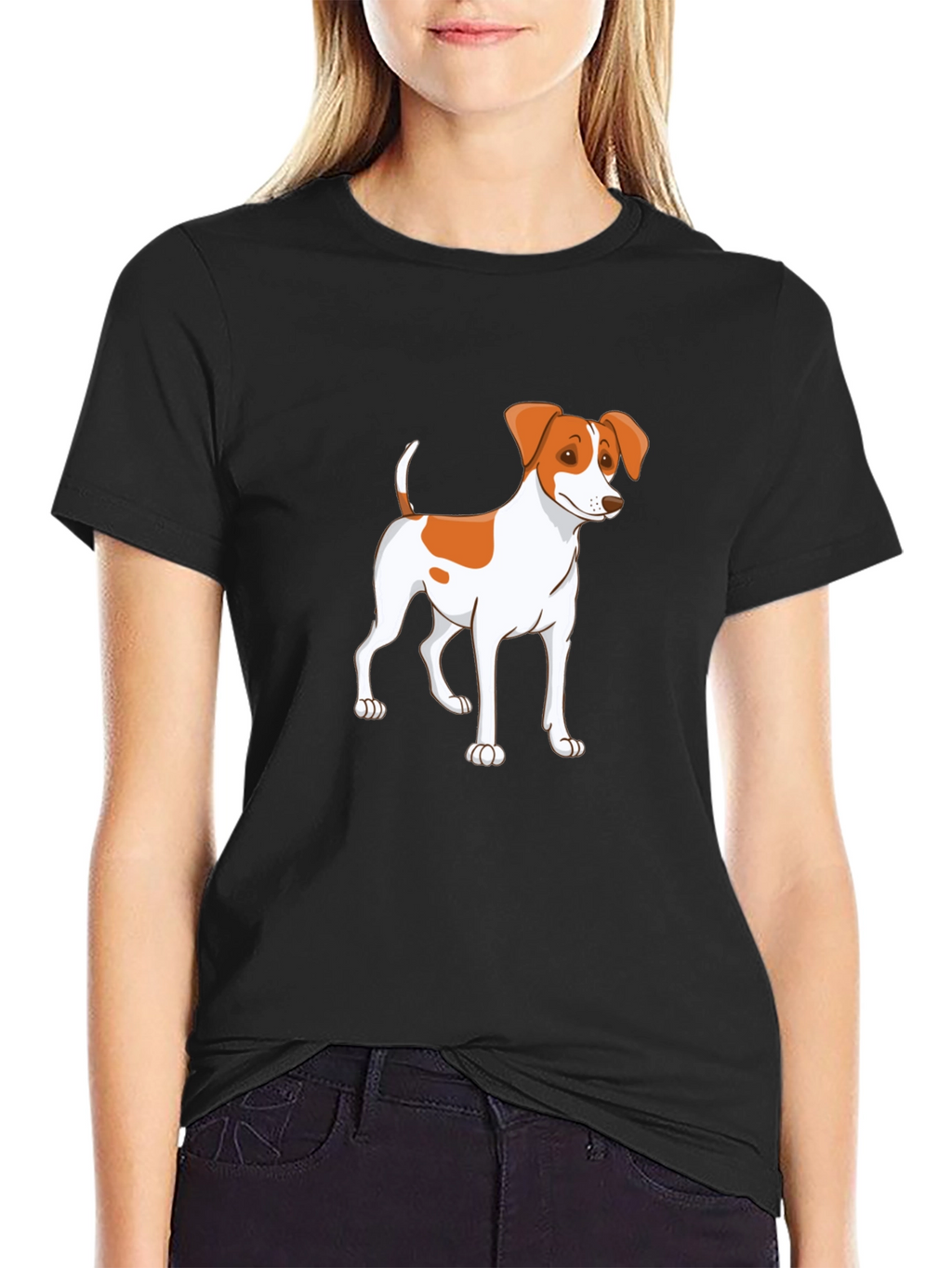 Cute Dog Graphic Tee - Unisex Black T-Shirt