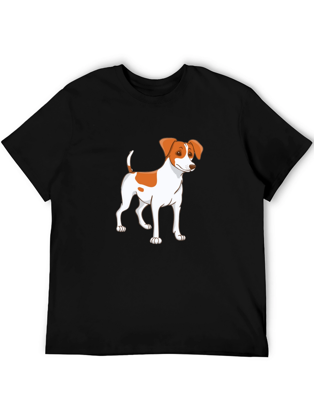 Cute Dog Graphic Tee - Unisex Black T-Shirt