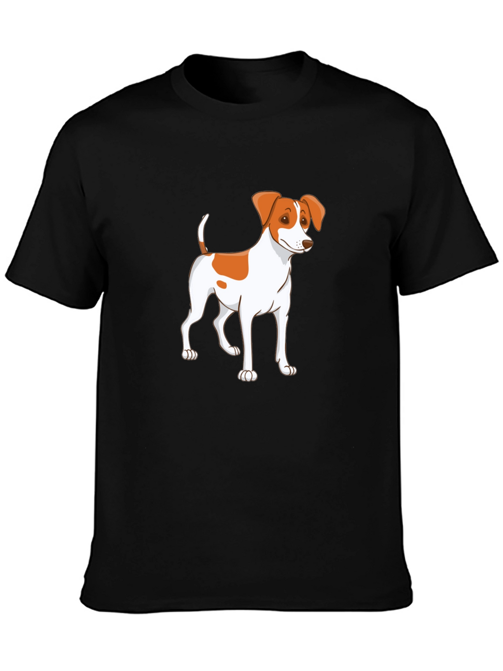 Cute Dog Graphic Tee - Unisex Black T-Shirt