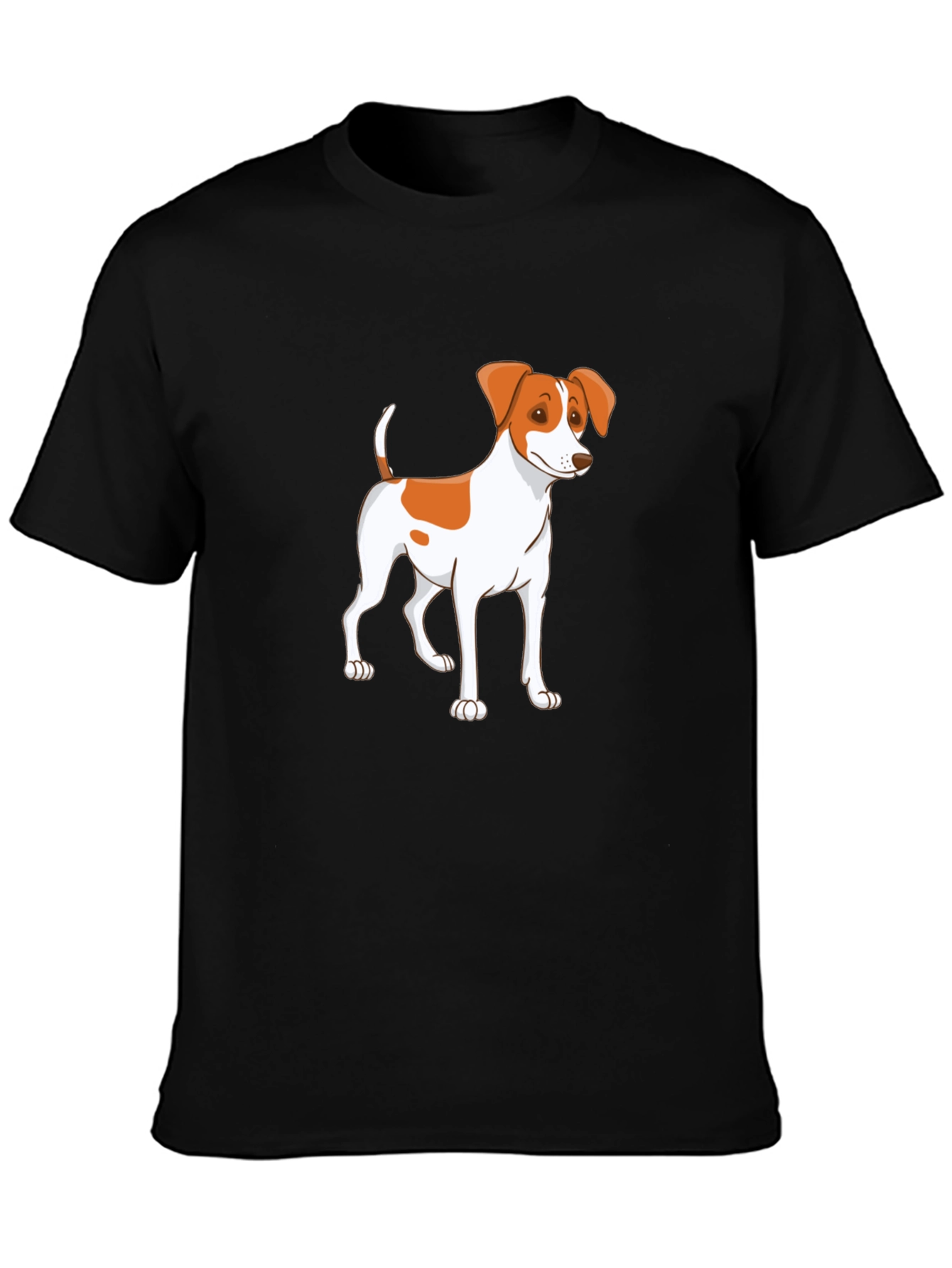 Cute Dog Graphic Tee - Unisex Black T-Shirt