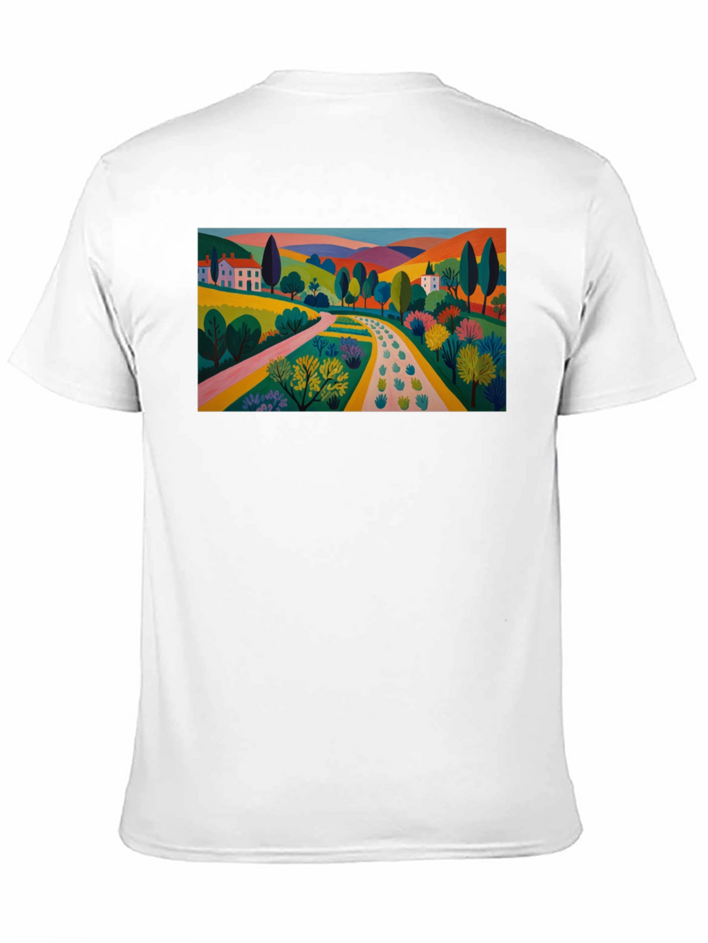 Colorful Landscape Graphic T-Shirt