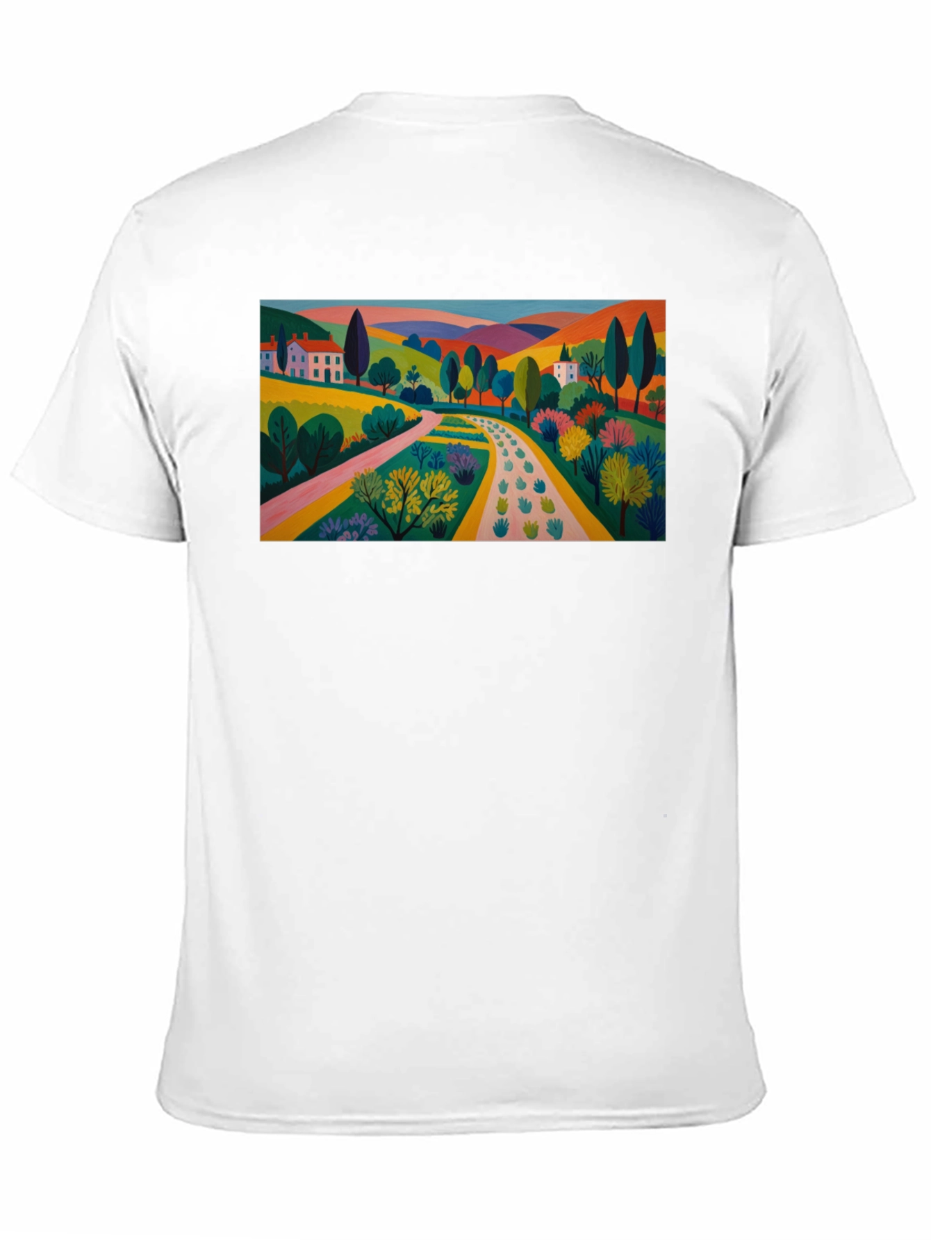 Colorful Landscape Graphic T-Shirt