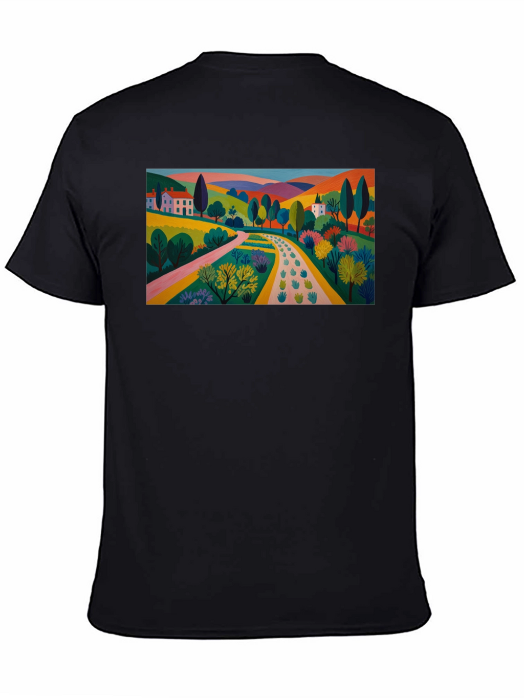 Colorful Landscape Graphic T-Shirt