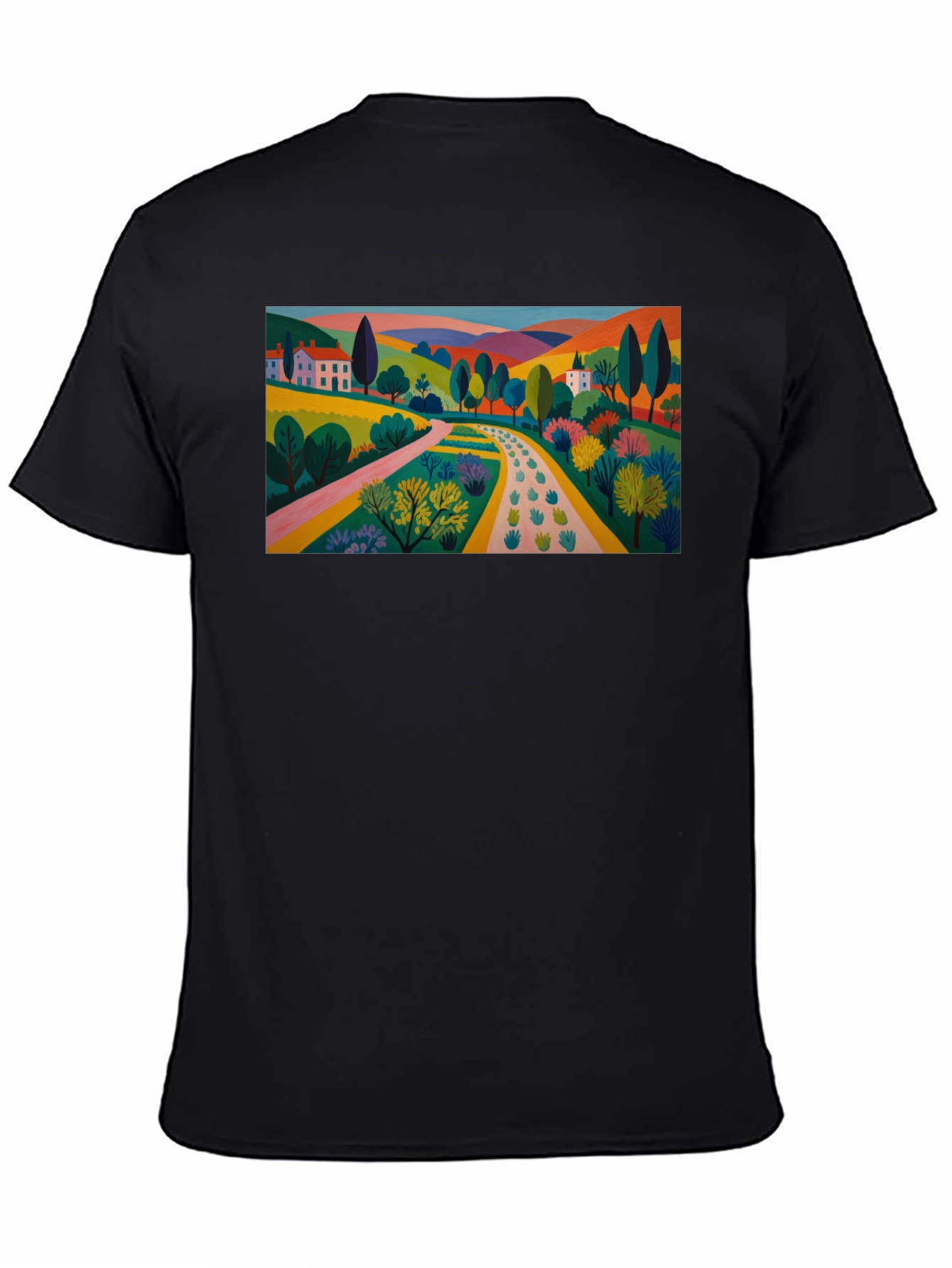 Colorful Landscape Graphic T-Shirt
