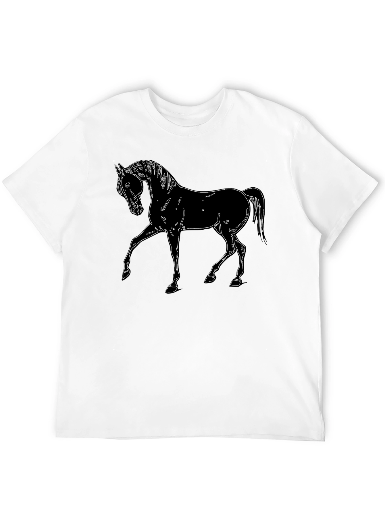 Horse Graphic Black T-Shirt