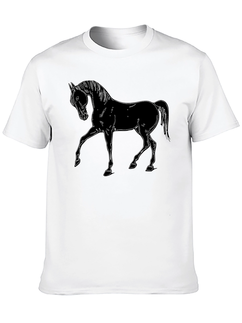 Horse Graphic Black T-Shirt