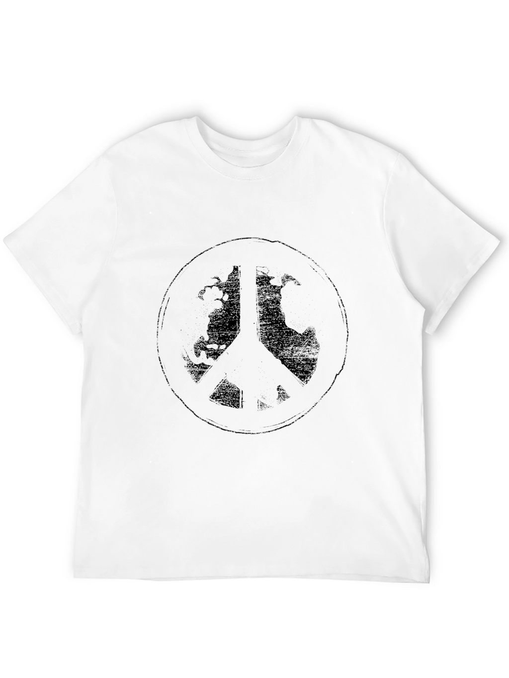 Peace Sign Graphic Tee - Black T-Shirt