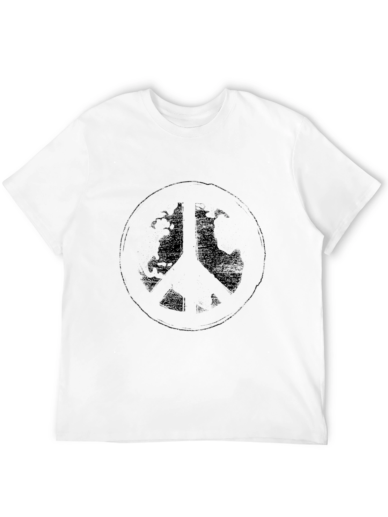 Peace Sign Graphic Tee - Black T-Shirt