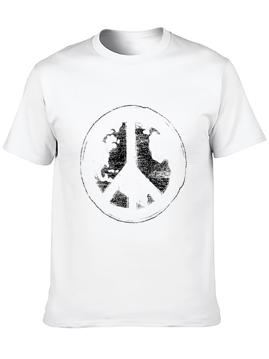 Peace Sign Graphic Tee - Black T-Shirt