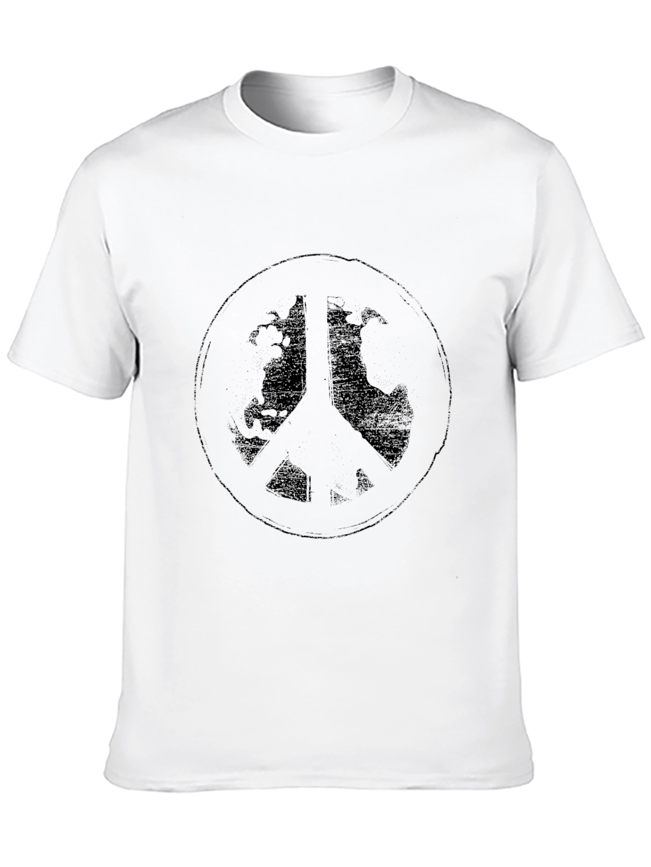 Peace Sign Graphic Tee - Black T-Shirt