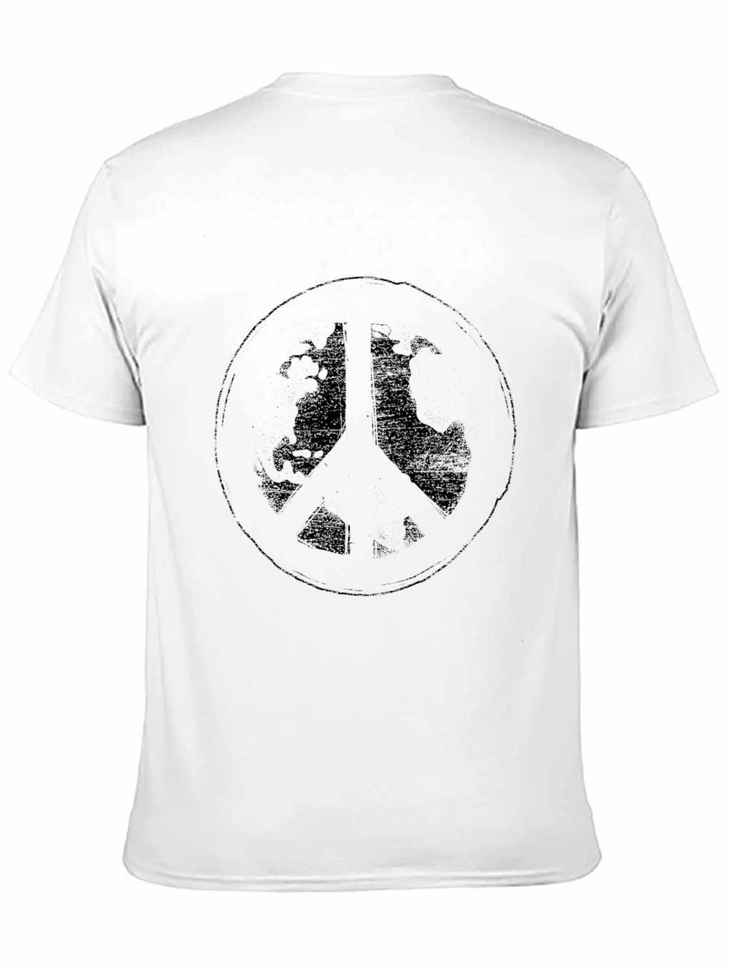 Peace Sign Graphic Tee - Black T-Shirt