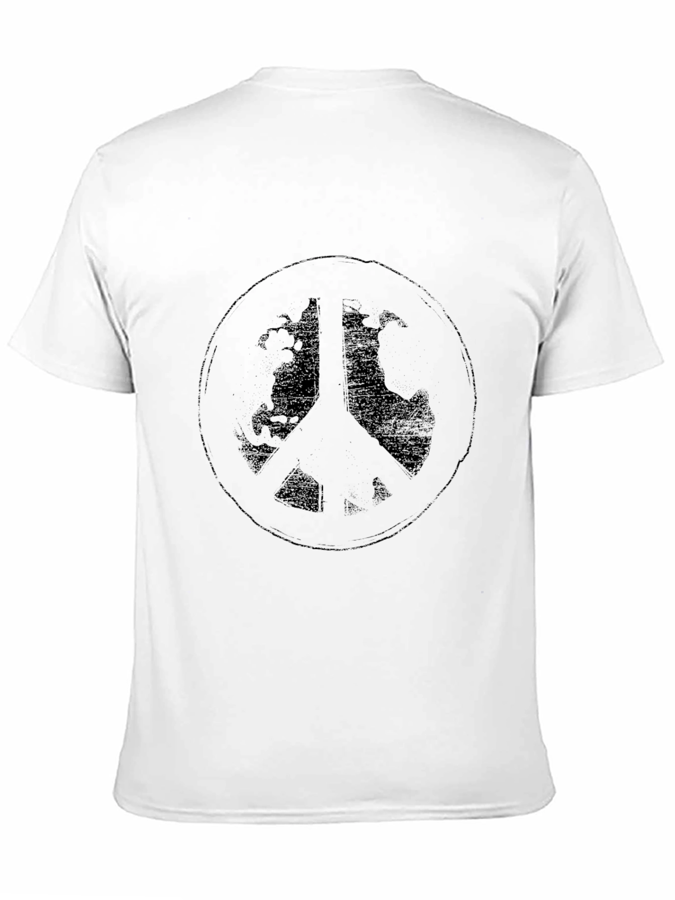 Peace Sign Graphic Tee - Black T-Shirt