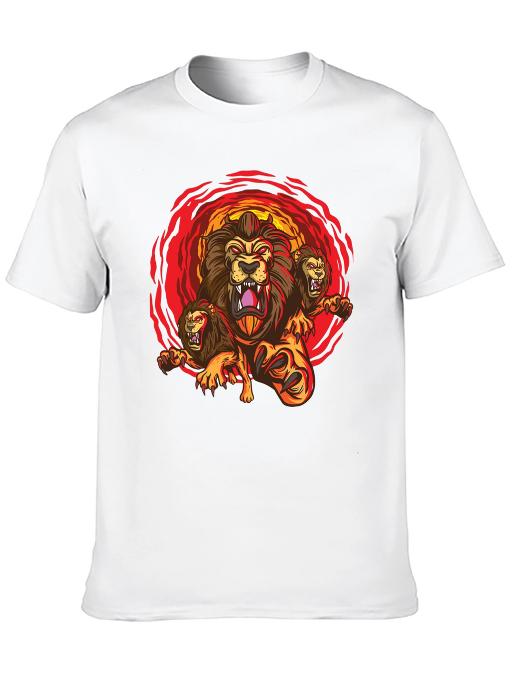 Three-Headed Lion Graphic Tee