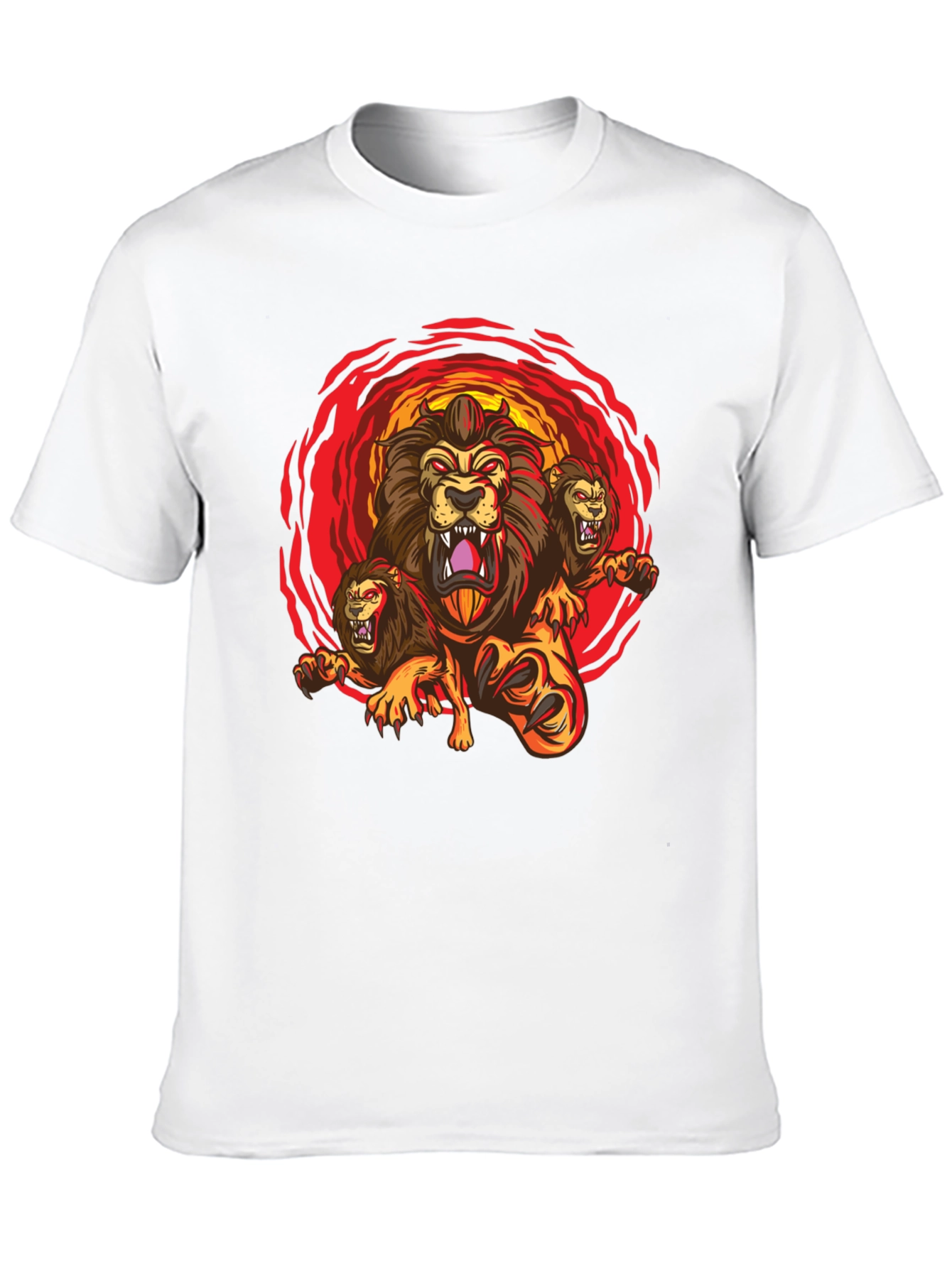 Three-Headed Lion Graphic Tee