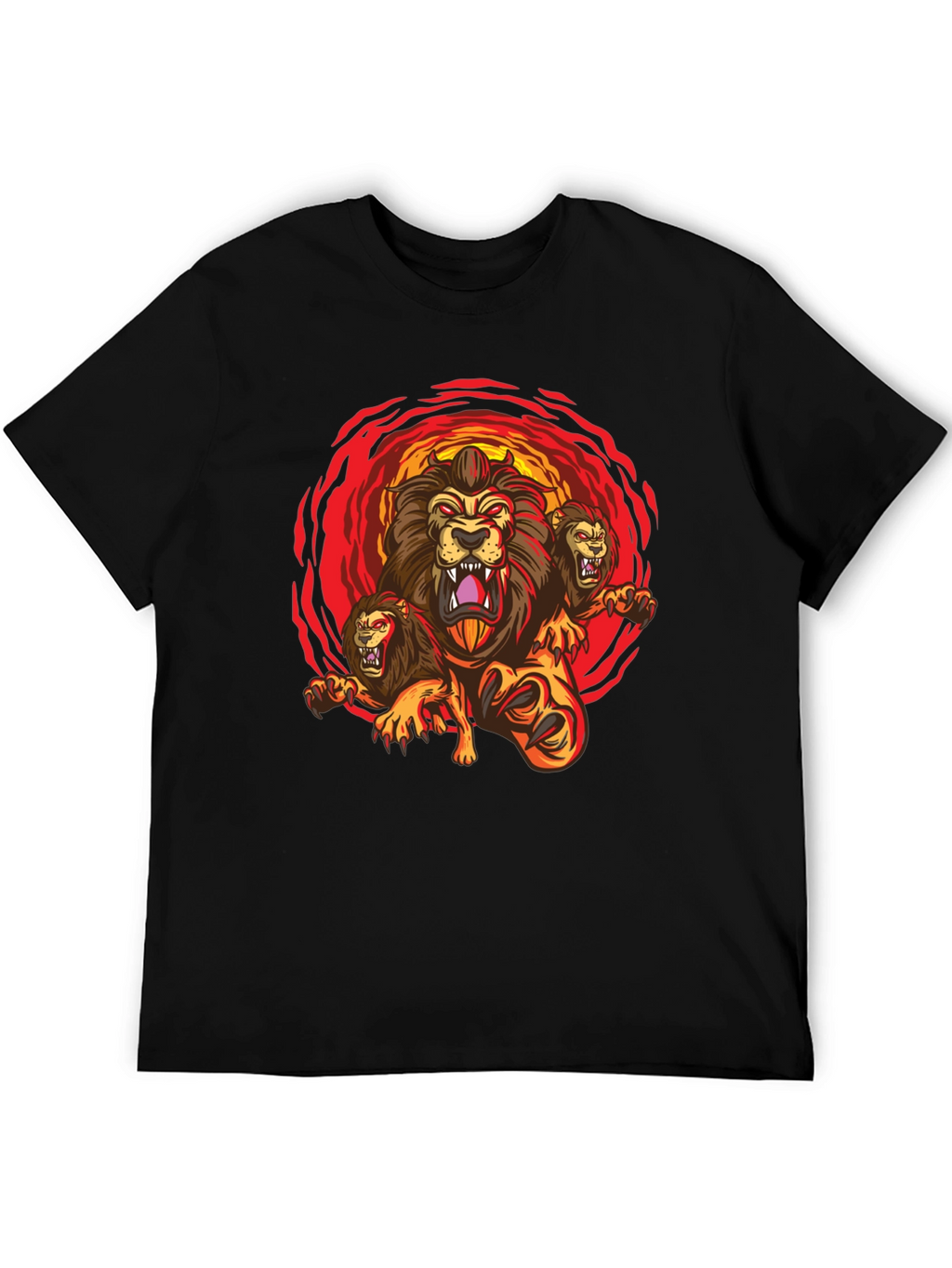 Three-Headed Lion Graphic Tee