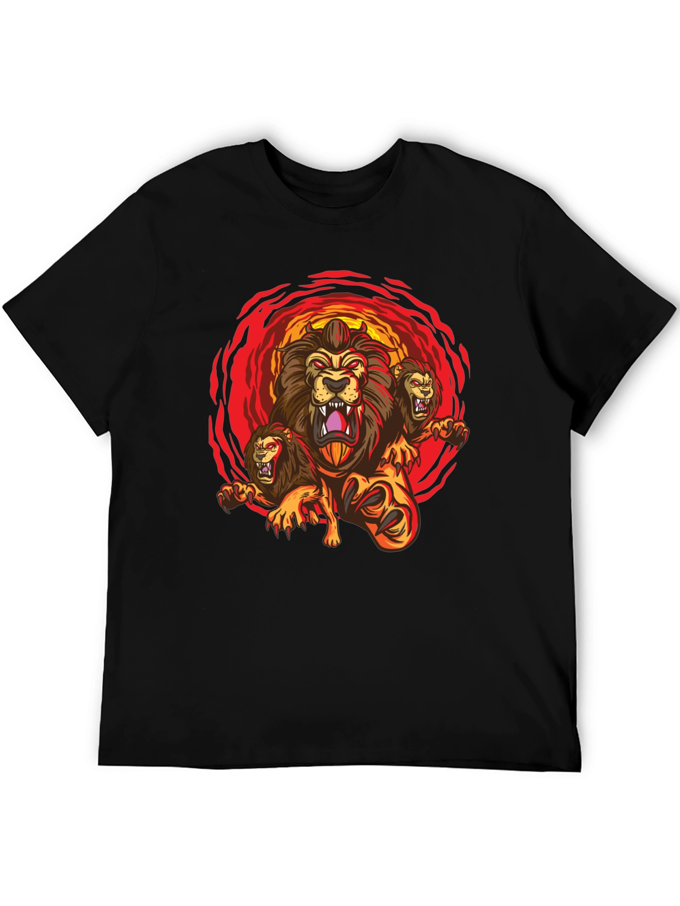 Three-Headed Lion Graphic Tee