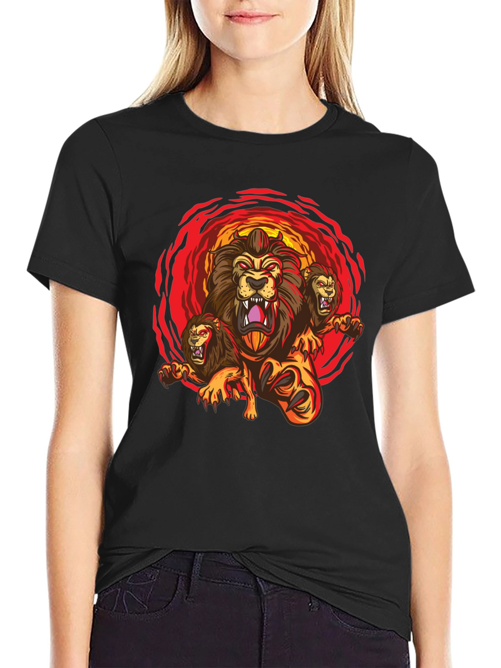 Three-Headed Lion Graphic Tee