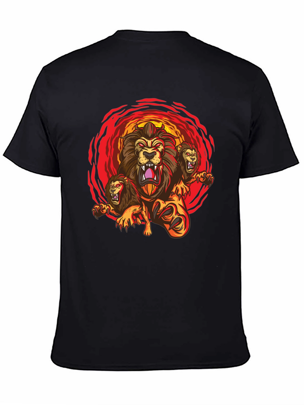 Three-Headed Lion Graphic Tee