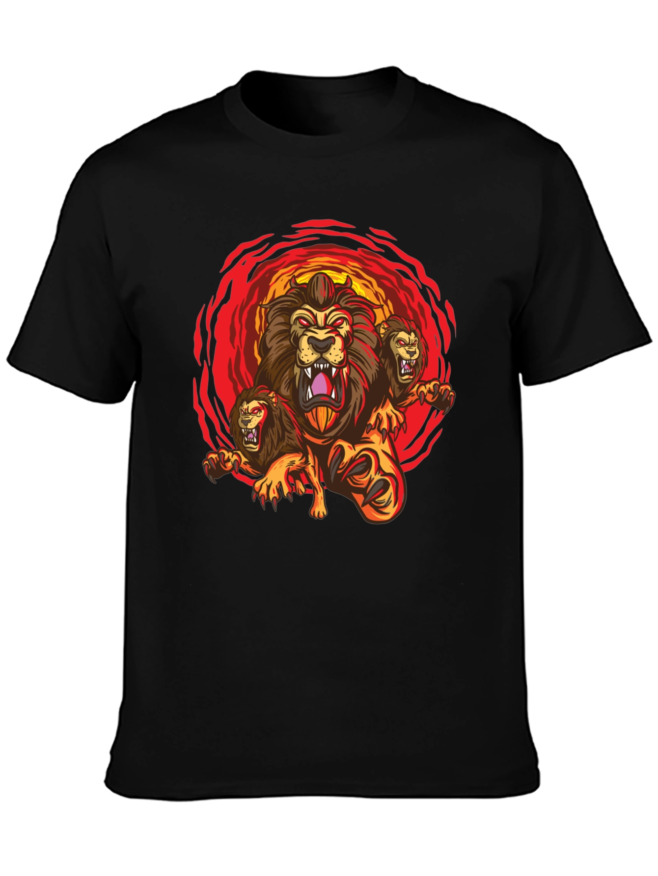 Three-Headed Lion Graphic Tee