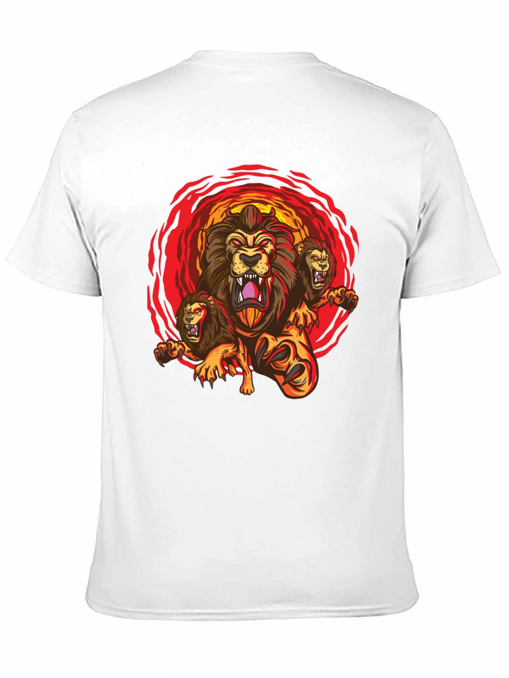 Three-Headed Lion Graphic Tee