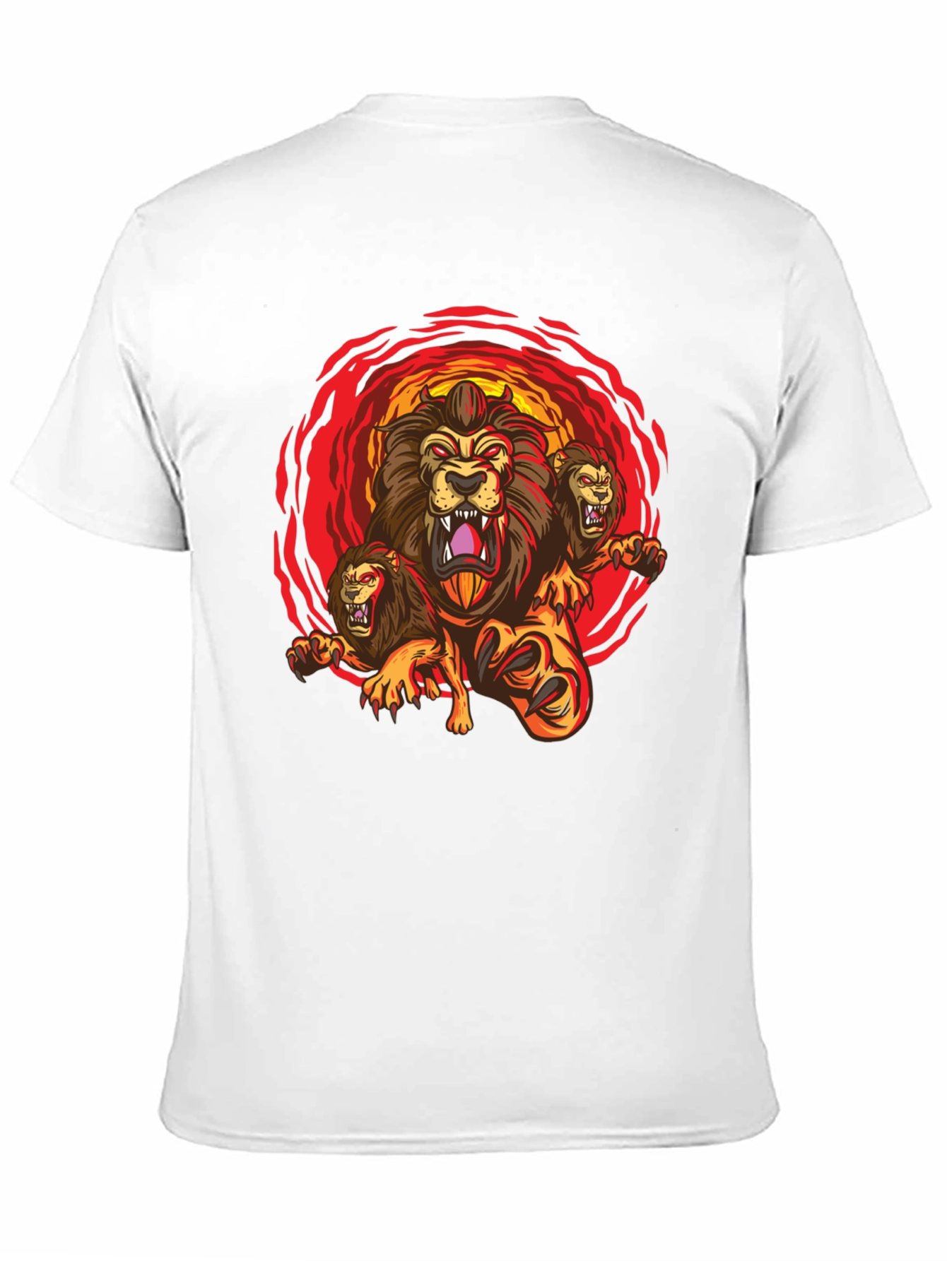 Three-Headed Lion Graphic Tee