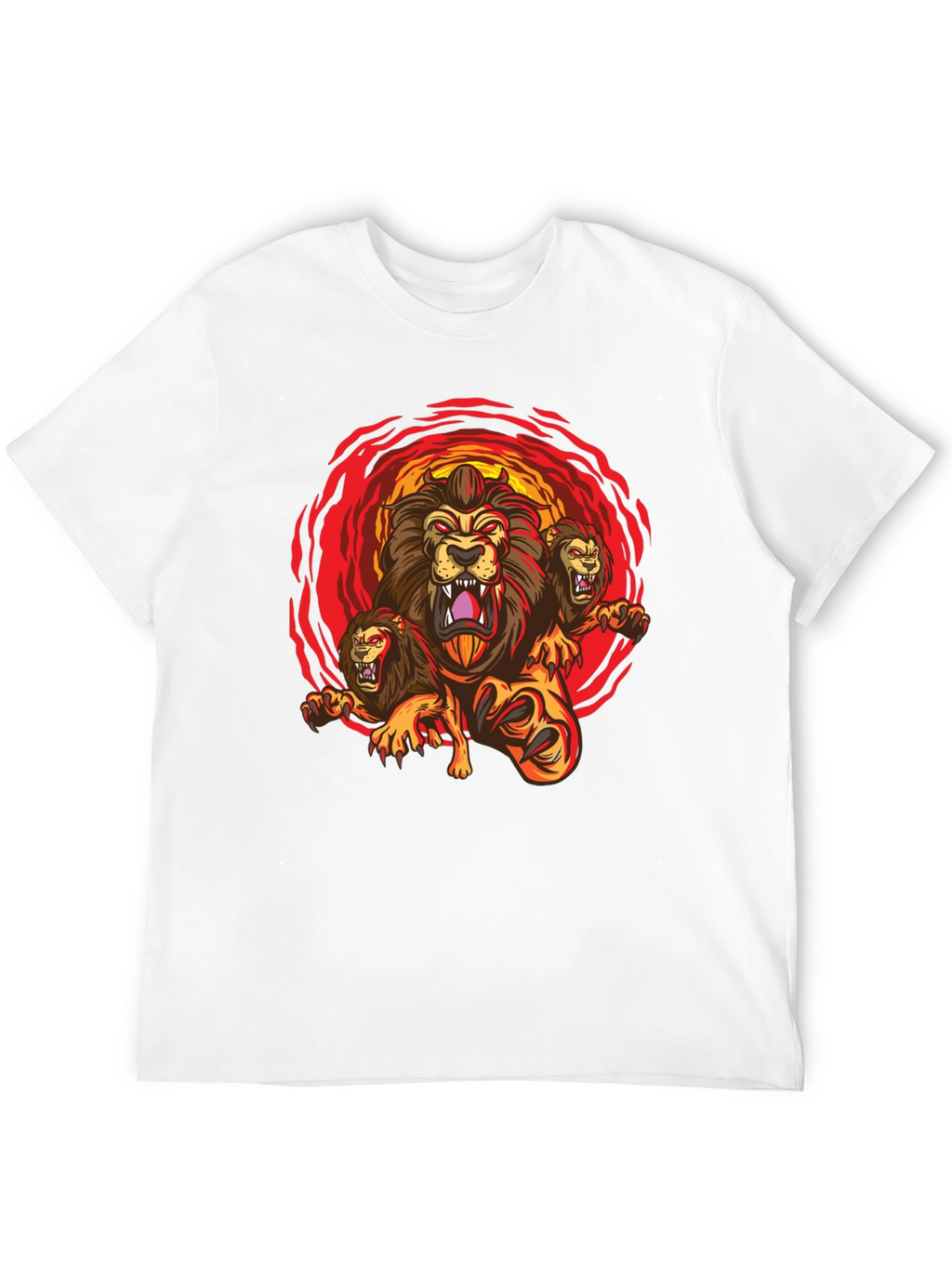 Three-Headed Lion Graphic Tee