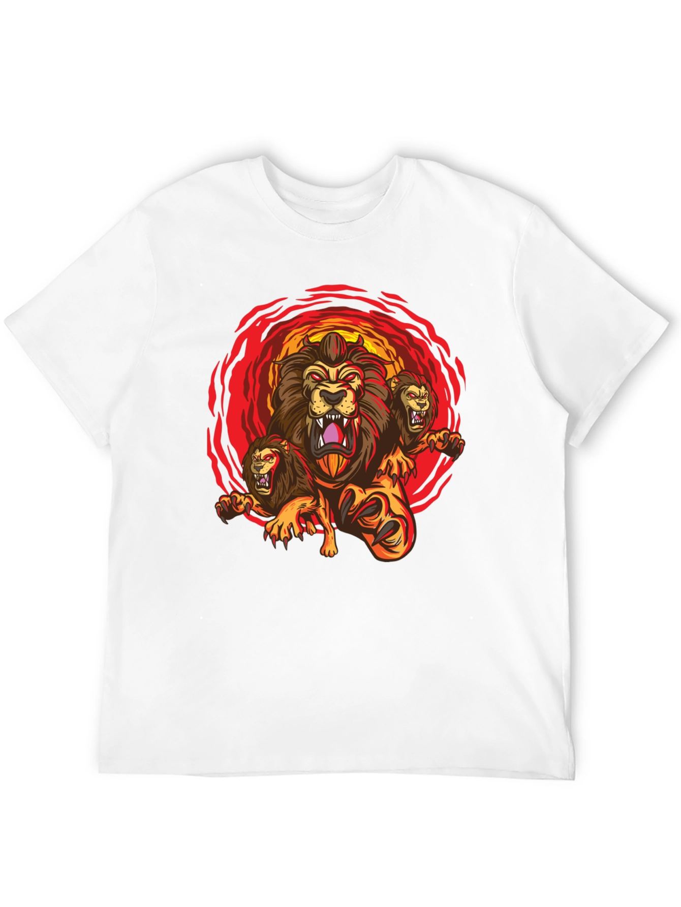 Three-Headed Lion Graphic Tee