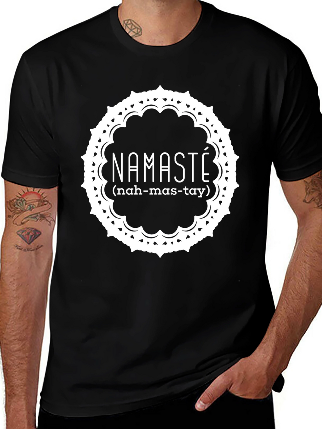 Namaste Graphic Tee - Stylish & Meaningful