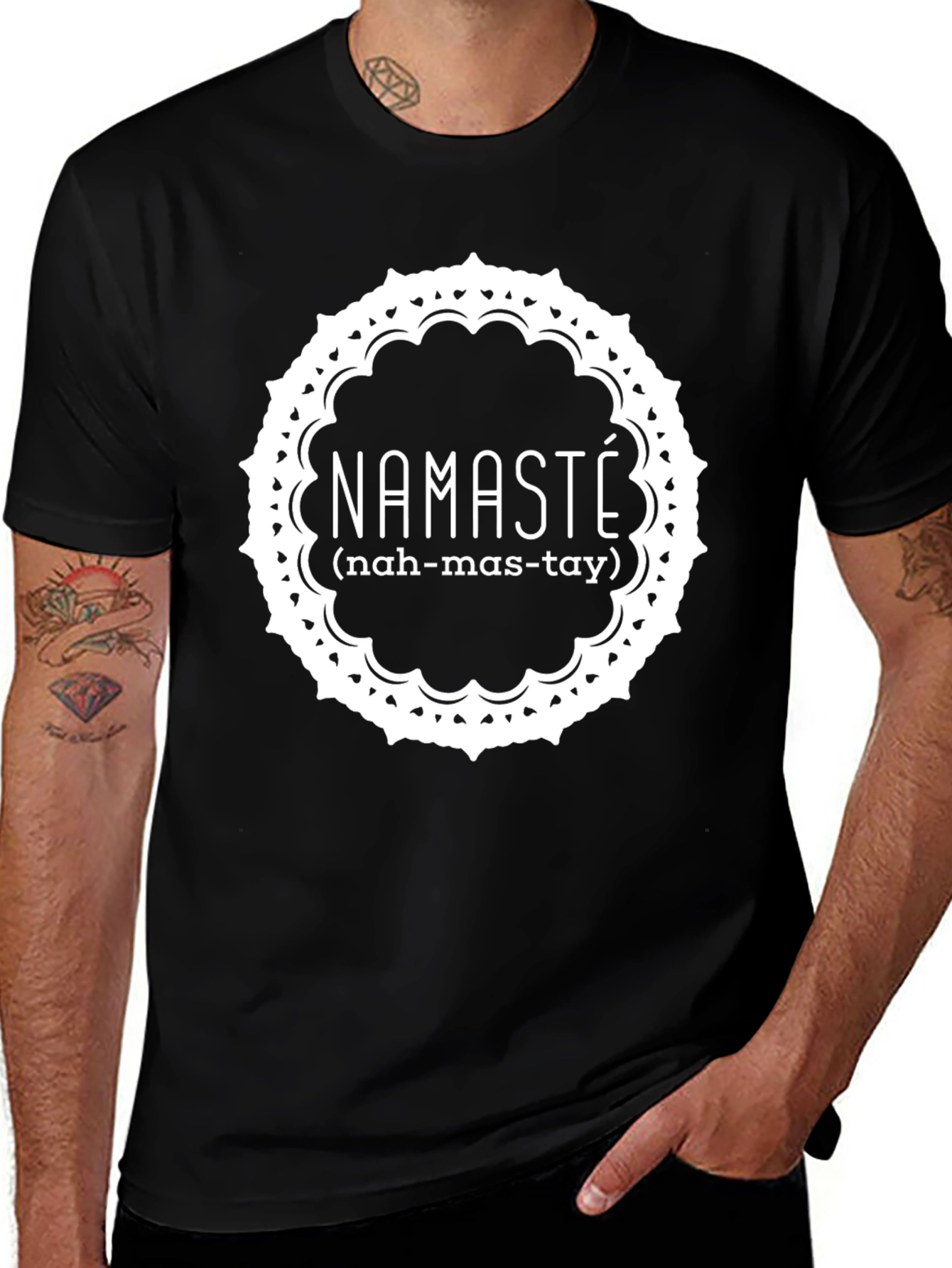 Namaste Graphic Tee - Stylish & Meaningful